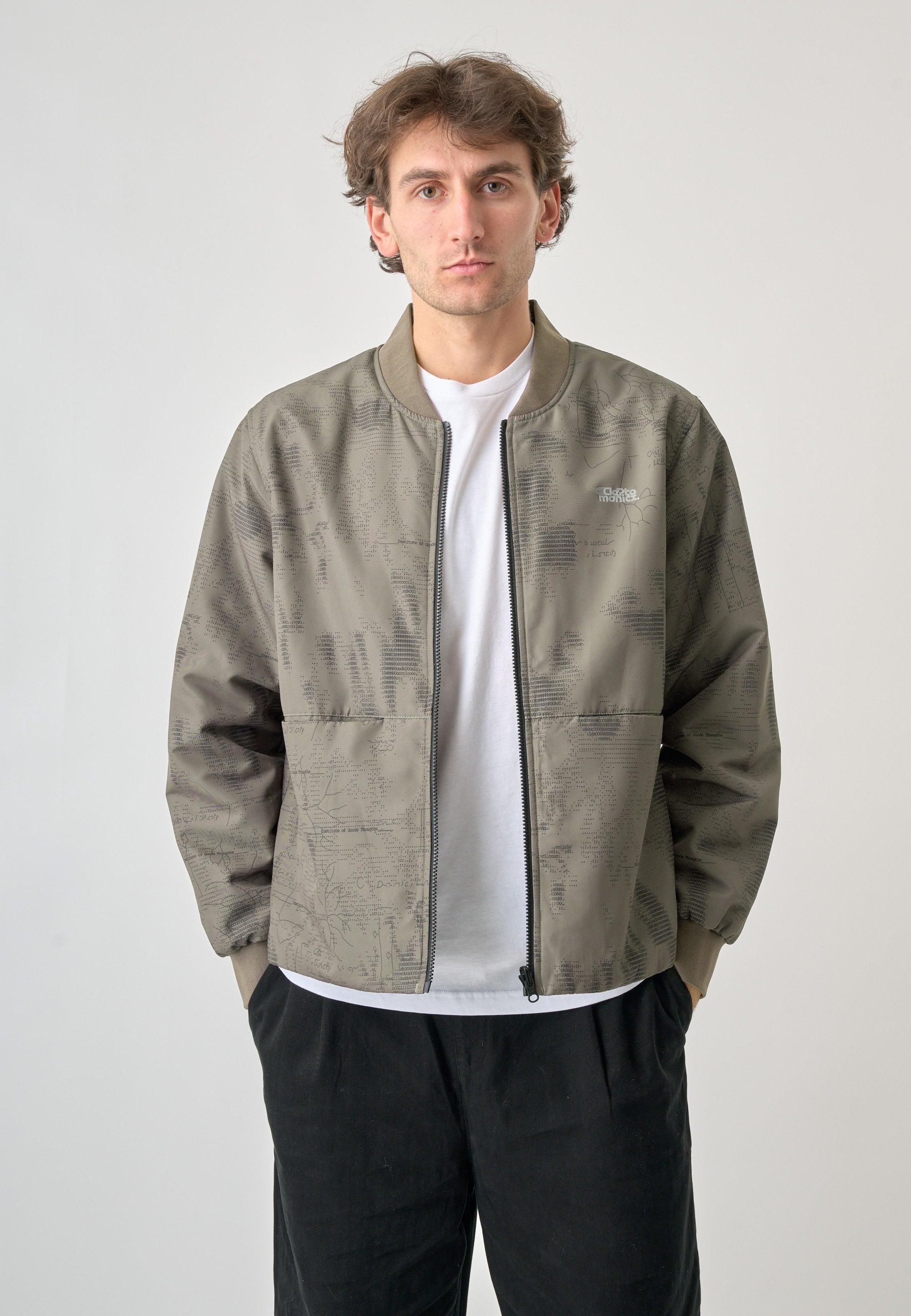 Cleptomanicx Bungee Cord Team Reversible Jacket Jacke Herren dunkelgrün